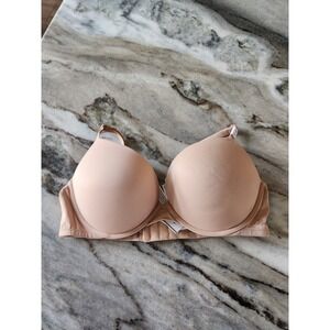 Victoria's Secret PINK Push Up Bra 38C Nude Smooth T-shirt Underwire